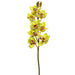 28" Handwrapped Silk Cymbidium Orchid Flower Spray -Green/Burgundy (pack of 6) - JTO182-GR/BU