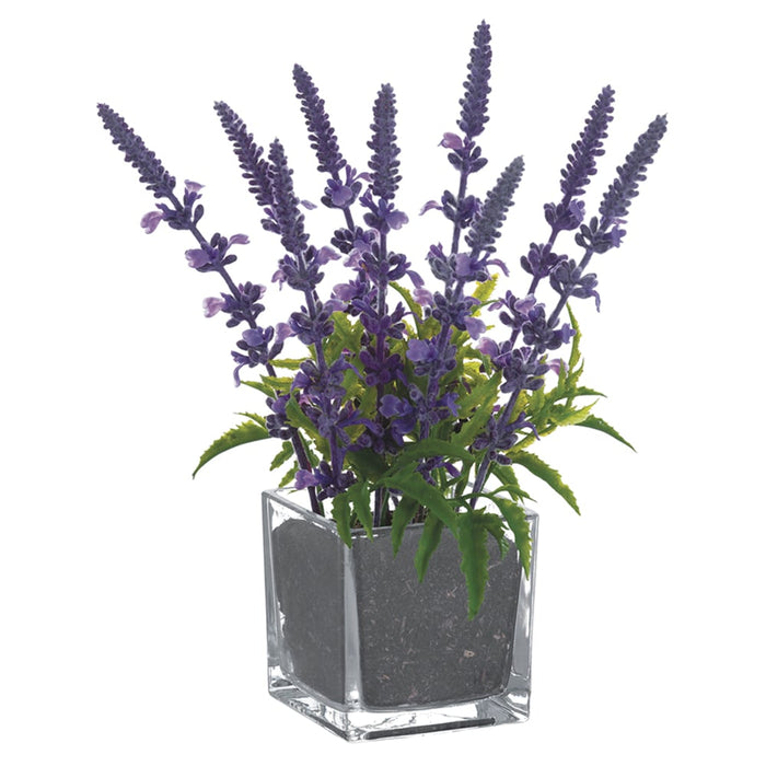 10" Lavender Silk Flower Arrangement -Lavender (pack of 6) - LFL721-LV