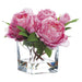 9" Peony Silk Flower Arrangement -Pink (pack of 2) - LFP309-PK