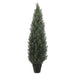 5' Cedar Cone-Shaped Artificial Topiary Tree w/Pot Indoor/Outdoor -Green (pack of 2) - LPC045-GR