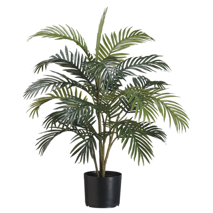 3' Areca Silk Palm Tree w/Tin Pot -Green (pack of 6) - LPP950-GR