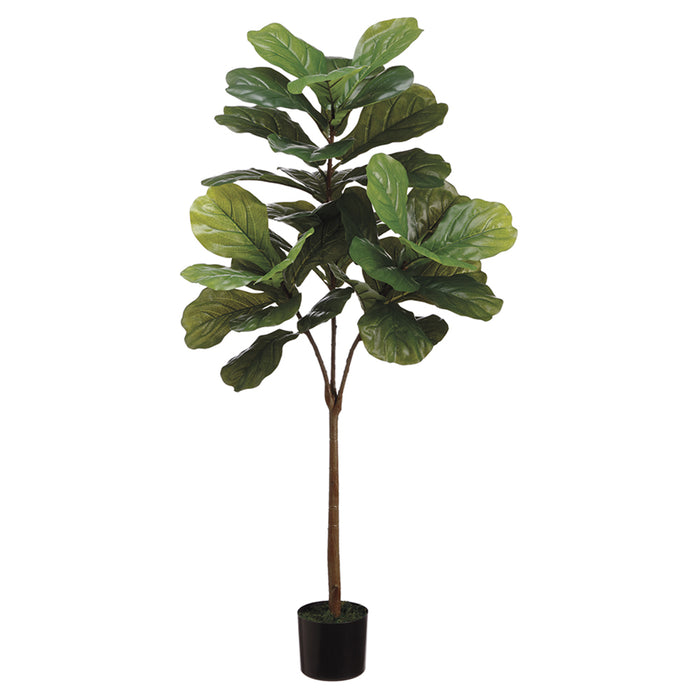 4'6" Fiddle Leaf Fig Silk Tree w/Pot -Green (pack of 4) - LPW141-GR