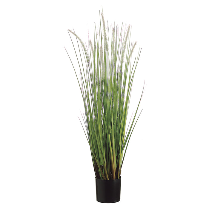 36" Dog Tail Grass Artificial Plant w/Pot -Green/Brown (pack of 6) - LQG773-GR/BR