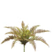 21" Leather Fern Silk Plant -Green/Brown (pack of 12) - PBF023-GR/BR