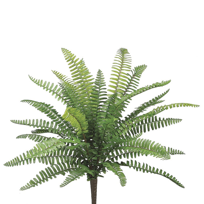 19" UV-Resistant Outdoor Artificial Boston Fern Plant -Green (pack of 12) - PBF426-GR