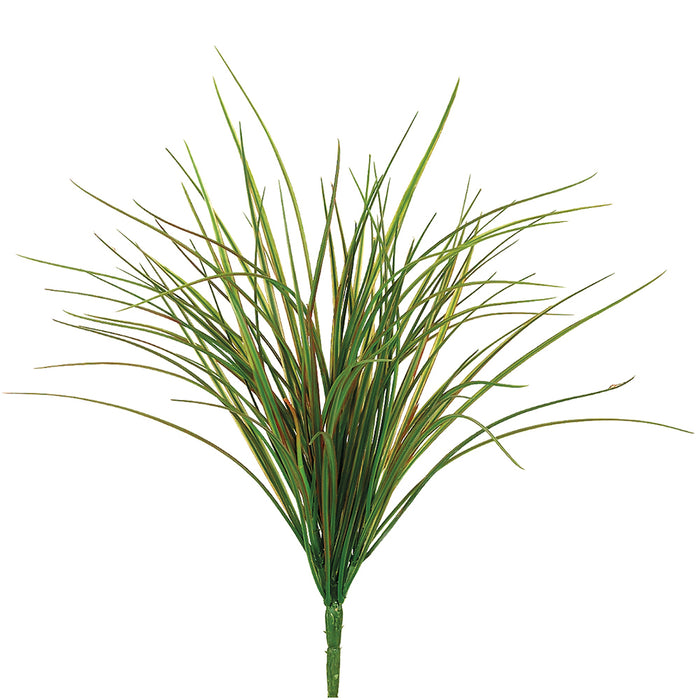 21" Grass Silk Plant -84 Leaves -Green/Red (pack of 24) - PBG184-GR/RE