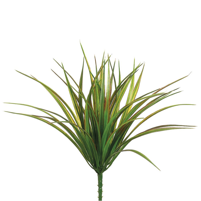 12" Vanilla Grass Silk Plant -44 Leaves -Green/Red (pack of 24) - PBG208-GR/RE