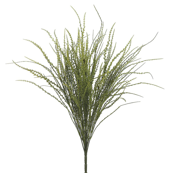 25.5" Plastic Ridge Grass Silk Plant -Green (pack of 12) - PBG418-GR