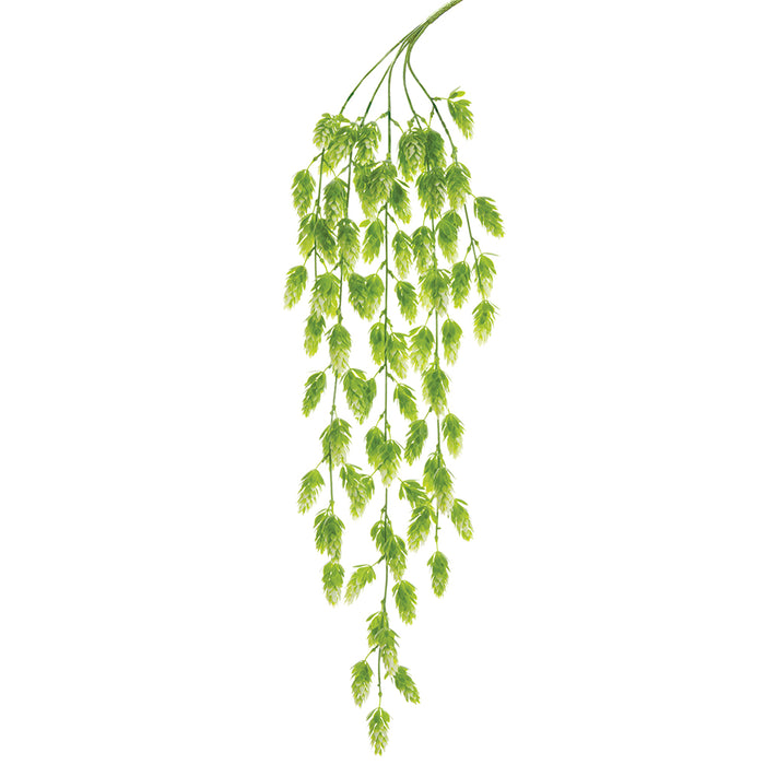 30.5" Hops Artificial Hanging Plant -Green/Cream (pack of 12) - PBH915-GR/CR