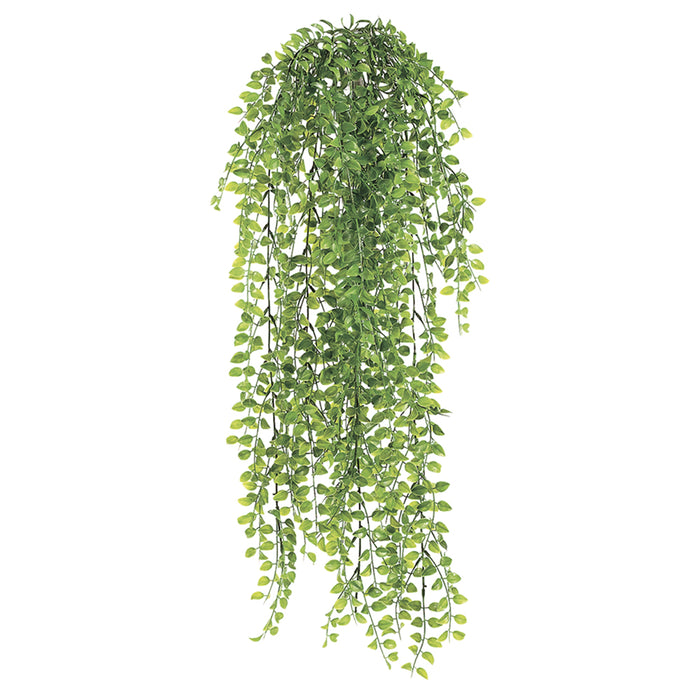 32" Pea Leaf Artificial Hanging Plant -195 Leaves -Green (pack of 12) - PBP195-GR