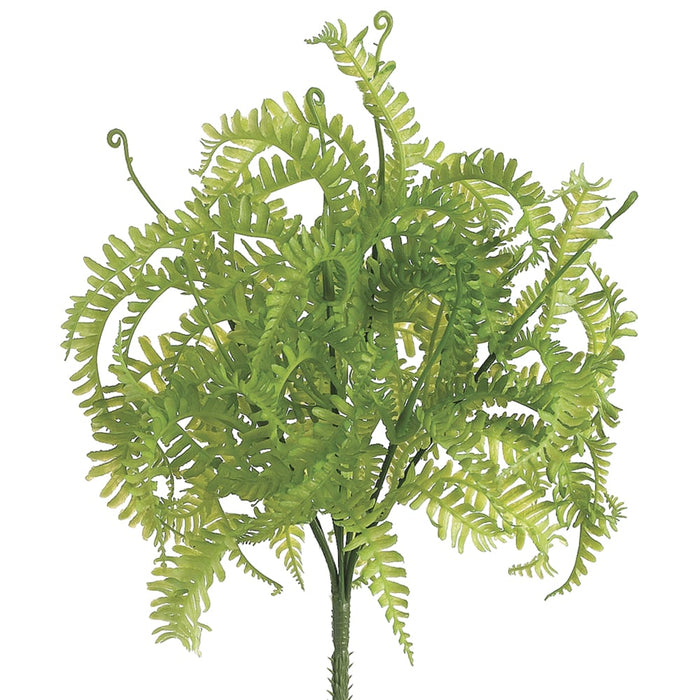 10" PE Mini Fern Artificial Plant -Green (pack of 12) - PBT575-GR