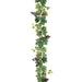 6' Grape Leaf w/Grapes Silk Garland -Green (pack of 6) - PGW023-GR