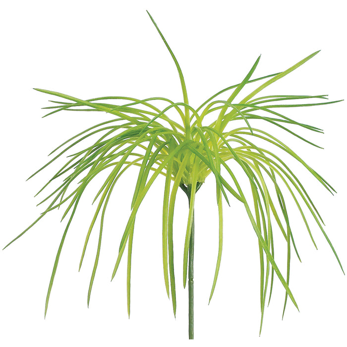 8" PE Artificial Grass Stem Pick -Green (pack of 12) - PKT573-GR