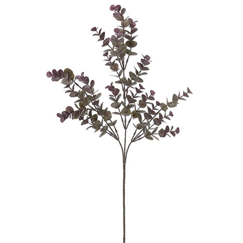 27" Eucalyptus Silk Stem -Gray/Purple (pack of 12) - PSE226-GY/PU