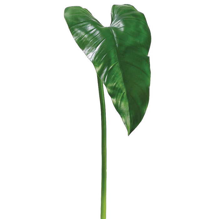 30" Silk Calla Lily Leaf Stem -Green (pack of 12) - PSL108-GR
