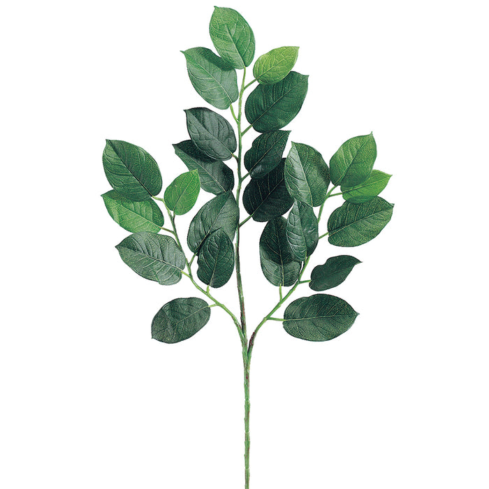 25.5" Silk Lemon Leaf Stem -Green (pack of 24) - PSL822-