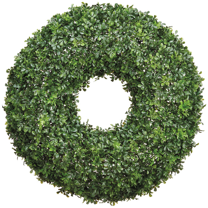 29" Artificial Boxwood Hanging Wreath -Green - PWB329-GR