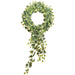 36"x22" Silk English Ivy Hanging Wreath w/Trailer -Variegated (pack of 2) - PWI611-VG