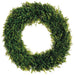 24" Artificial Tea Leaf Hanging Wreath -Green (pack of 2) - PWL120-GR