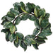 24" Magnolia Leaf Silk Hanging Wreath -Green (pack of 2) - PWM021-GR