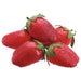 2.5" Artificial Bagged Soft Strawberry -Red (pack of 24) - VPS035-RE