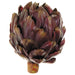 4.5" Artificial Weighted Artichoke -Eggplant/Green (pack of 12) - VQA020-EP/GR