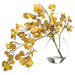 24"Hx29"W Aspen Leaf Silk Plant w/Glass Vase - WF3658-YE