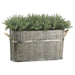15"Hx24"W Rosemary Herb Silk Plant w/Wood Planter -Green - WP7887-GR