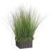 26"Hx26"W Sedum & Grass Artificial Plant w/Tin Container -Green - WP8136-GR
