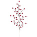 19" Artificial Berry Spray -Metallic Red (pack of 24) - XBS375-RE/ME