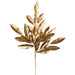 19" Silk Laurel Bay Leaf Stem -Gold (pack of 36) - XDZ385-GO