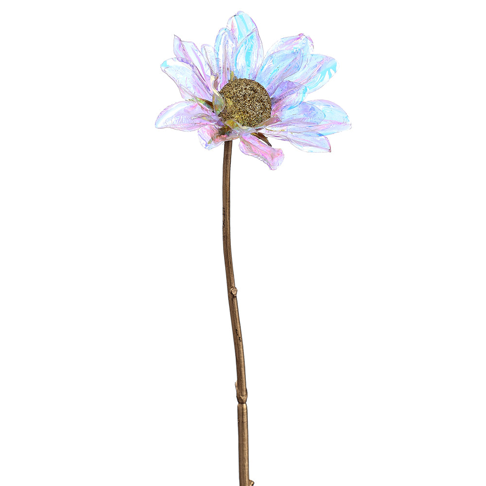 20.5" Artificial Gerbera Daisy Flower Stem -Iridescent (pack of 12) - XFS322-IR