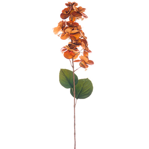 32" Silk Hydrangea Flower Spray -Copper (pack of 12) - XFS391-CP