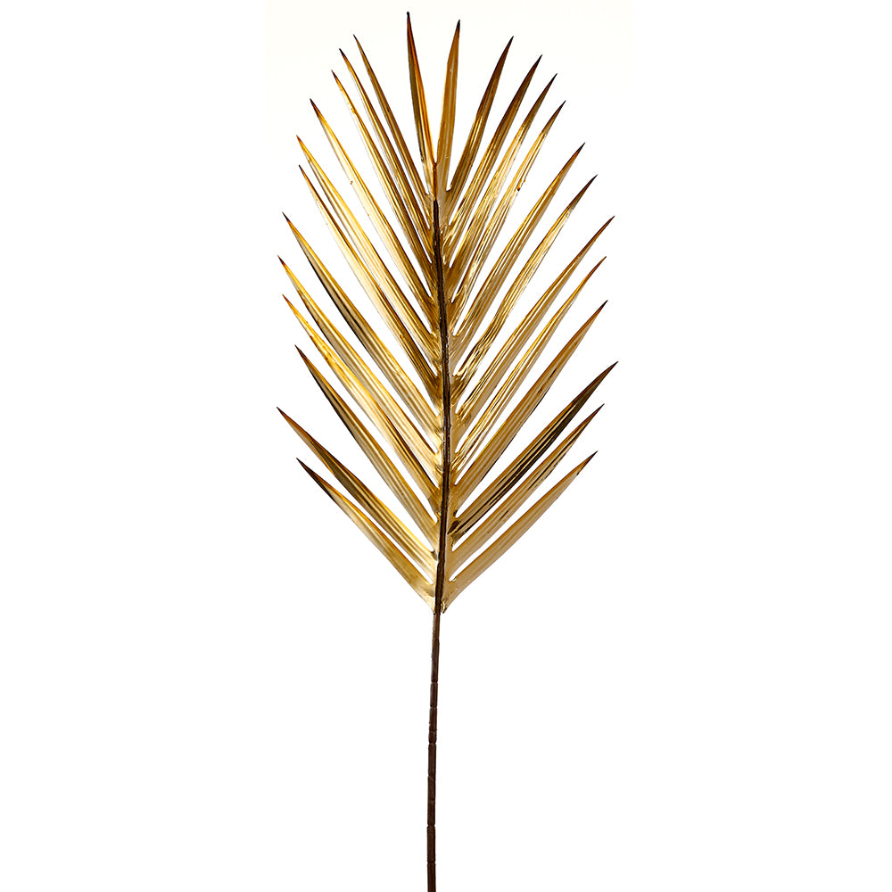 37" Artificial Palm Leaf Stem -Gold (pack of 12) - XFS539-GO