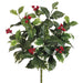 20" Artificial English Holly w/Berries Plant -Variegated Green (pack of 12) - XHT344-VG