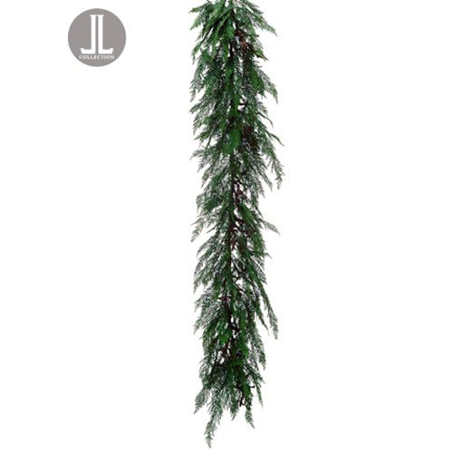 5'7" Cedar Twig Artificial Garland -Green (pack of 2) - YGC217-GR