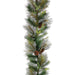 6' Mixed Pine, Pinecone & Twig Artificial Garland -Green/Brown (pack of 2) - YGX422-GR/BR