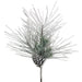 18" Artificial Snowed Mixed Pine w/Pinecone Stem -Green/Snow (pack of 12) - YSP251-GR/SN
