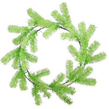 24" Artificial Pine Work Hanging Wreath -Lime Green (pack of 12) - YW2024-LM/GR