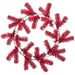 24" Artificial Pine Work Hanging Wreath -Red (pack of 12) - YW2024-RE