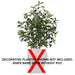 4' UV-Proof Outdoor Artificial Ficus Tree -Green (pack of 2) - A144240