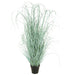 35" IFR PVC Onion Grass Artificial Plant w/Pot -Mint Green/Blue (pack of 2) - A152040
