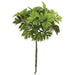 8" UV-Proof Outdoor Artificial Aralia Leaf Stem Pick -Green (pack of 72) - A186P