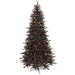 7'6"Hx50"W Black Tinsel & PVC Lighted Artificial Christmas Tree w/Stand -Black - C144601