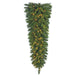 48" Artificial Mixed Pine Lighted Teardrop Swag -Green (pack of 2) - C84451
