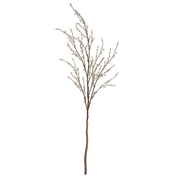 9' Plum Flower Silk Tree Branch -Cream (pack of 2) - P14016-0CR