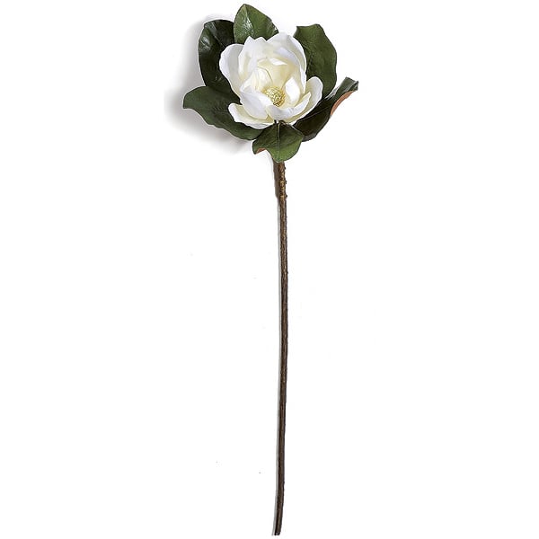 31" Magnolia Silk Flower Stem -White (pack of 6) - P70650