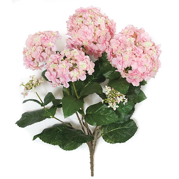 24" IFR Artificial Hydrangea Flower Bush -Pink (pack of 2) - PR11171-0PK