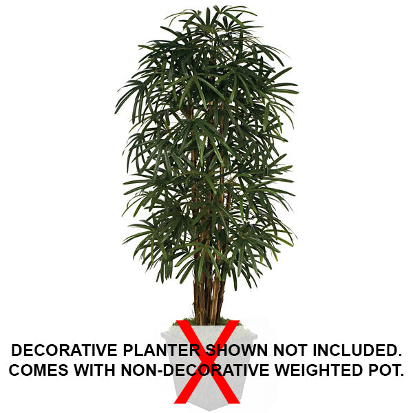 7' IFR Rhapis Artificial Palm Tree w/Pot -Green - WR60260