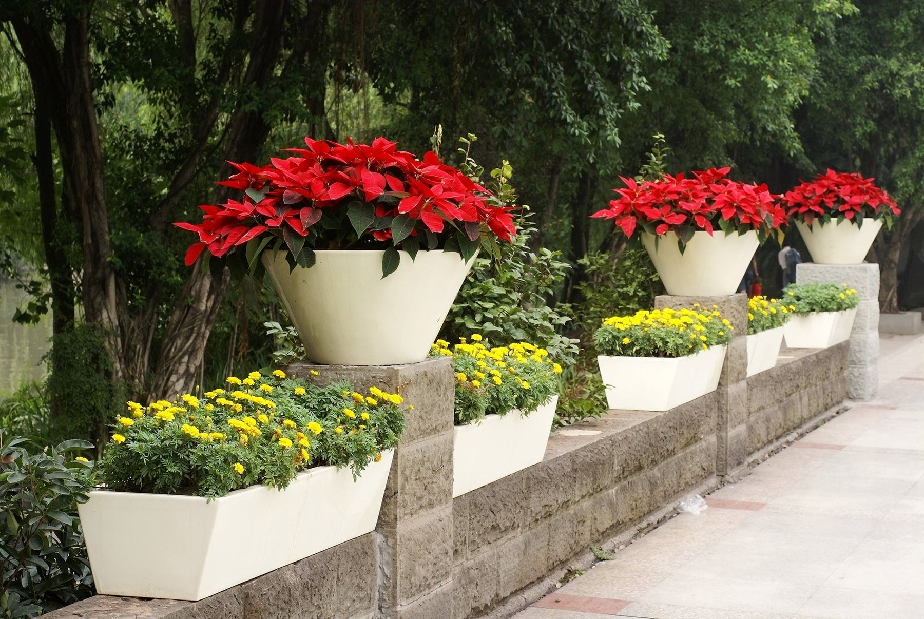How to Fill an Outdoor Planter with Artificial Flowers